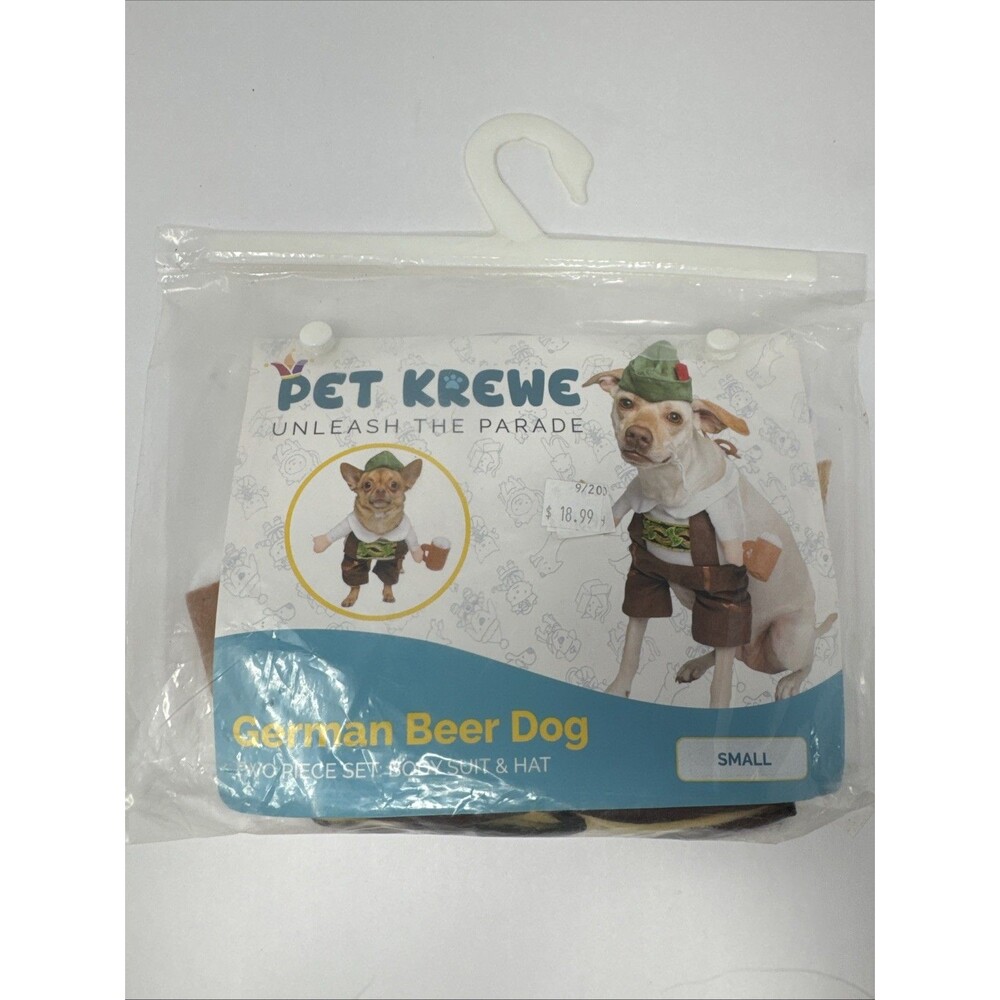 SMALL Pet Krewe German Oktoberfest Dog Costume NEW IN PACKAGE